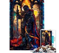 Rompecabezas para Adolescentes 1000 Caballero Paladín Rompecabezas para Adolescentes antiestrés Juguetes de análisis y lógica Ayudan a ejercitar el Cerebro (Tamaño 38x26cm)