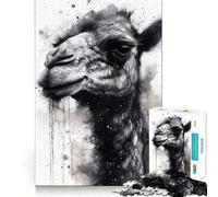 Rompecabezas para Adolescentes 1000 Camello Belleza del Desierto Corte preciso Divertido Creativo Juego de Cerebro Relajante Tiempo de diversión Regalo de Arte de Navidad (50x75cm)