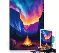 Rompecabezas para Adolescentes 1000 Campamento Yosemite Pixel Art Corte preciso Divertido Creativo Juego Mental Relajante Tiempo de Diversión Arte (38x26cm)