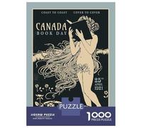 Rompecabezas para Adolescentes 1000 Canada Book Day Vintage Rompecabezas Juegos Familiares Regalos para Mujeres Oferta como Regalos para Toda La Familia 70x50cm/1000pcs
