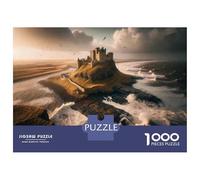 Rompecabezas para Adolescentes 1000 Castle on The Cliff-1 Rompecabezas para Adultos Juego Práctico Patrón De Ensamblaje Oferta como Regalos para Toda La Familia 38x26cm/1000pcs