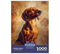 Rompecabezas para Adolescentes 1000 Classic Dachshund Posing Rompecabezas para Adultos Juguete Decoración De Pared Alivia El Estrés Ayuda A Ejercitar El Cerebro 70x50cm/1000pcs