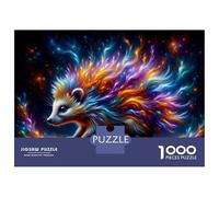 Rompecabezas para Adolescentes 1000 Colorful Hedgehog Art Print Rompecabezas DIY Juguetes Difícil Oferta Difícil como Regalos para Toda La Familia 70x50cm/1000pcs