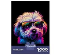 Rompecabezas para Adolescentes 1000 Coton De Tulear Rompecabezas Juegos Familiares Regalos para Mujeres Oferta como Regalos para Toda La Familia 38x26cm/1000pcs