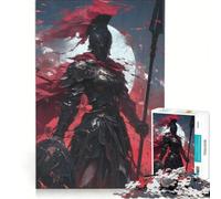 Rompecabezas para Adolescentes 1000 Crimson Moon Spartan, Juego Imposible, Actividades Familiares, Regalo Ideal para Toda la Familia 38x52cm