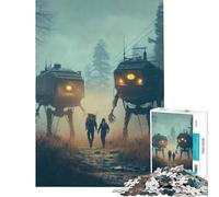 Rompecabezas para Adolescentes 1000 Cruce de la Frontera para Juego Educativo Juguete desafiante Juego Imposible Ideas para Regalos de cumpleaños (tamaño 50x75cm)