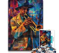 Rompecabezas para Adolescentes: 1000 Cuentos cubistas de Trompeta, Divertidos y Divertidos, Regalo de cumpleaños para Mayores de 14 años 38x26cm