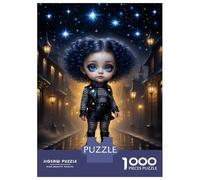 Rompecabezas para Adolescentes 1000 Cute Gothic Baby Girl Rompecabezas para Adultos Juego Práctico Patrón De Ensamblaje Oferta como Regalos para Toda La Familia 52x38cm/1000pcs