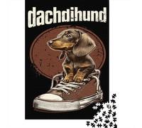 Rompecabezas para Adolescentes 1000 Dachshund Lover Gifts Rompecabezas DIY Juguetes Difícil Oferta Difícil como Regalos para Toda La Familia 38x26cm/1000pcs