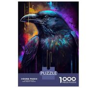 Rompecabezas para Adolescentes 1000 Dark Mighty Raven Rompecabezas para Adultos Juguete Decoración De Pared Alivia El Estrés Ayuda A Ejercitar El Cerebro 38x26cm/1000pcs