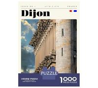 Rompecabezas para Adolescentes 1000 Dijon France Travel Art Rompecabezas para Adolescentes Juego De Ingenio Decoración De Pared Regalos Y Cumpleaños Únicos 70x50cm/1000pcs