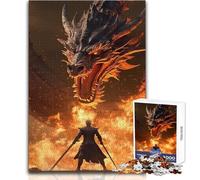 Rompecabezas para Adolescentes: 1000 Dragones de Fuego legendarios, Pasatiempos, Pasatiempos, Juego práctico, Regalos para el Amigo Secreto (tamaño 50x75cm)