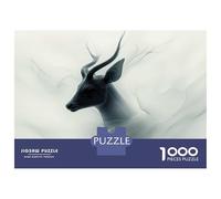 Rompecabezas para Adolescentes 1000 Elegant Deer Portrait in Soft Light Rompecabezas para Adultos Juguetes De Bricolaje Análisis Y Lógica Ayudan A Ejercitar El Cerebro 38x26cm/1000pcs