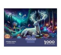 Rompecabezas para Adolescentes 1000 Enchanted Forest Fantasy Rompecabezas para Adultos Juguete Decoración De Pared Alivia El Estrés Ayuda A Ejercitar El Cerebro 38x26cm/1000pcs