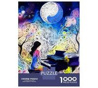 Rompecabezas para Adolescentes 1000 Enigma Piano Dream Rompecabezas para Adultos Juego De Ingenio Carrera De Velocidad De Manos para Cumpleaños, Navidad 70x50cm/1000pcs