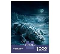 Rompecabezas Para Adolescentes 1000 Ethereal Wilderness Guardian - Icebound Crocodile of The Moon Rompecabezas Para Adultos Juguete Decoración De Pared Alivia El Estrés Ayuda A Ejercitar El Cerebro 38