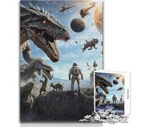 Rompecabezas para Adolescentes: 1000 Extraterrestres prehistóricos astrales, Vacaciones en casa, Juegos Familiares, Gran Regalo (tamaño 50x75cm)