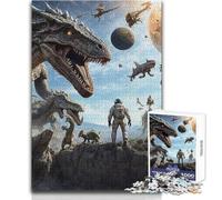 Rompecabezas para Adolescentes: 1000 Extraterrestres prehistóricos astrales, Vacaciones en casa, Pasatiempos, Juego práctico, Regalos para el Amigo Secreto (tamaño 38x26cm)