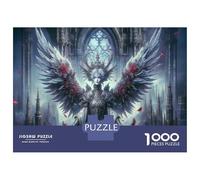 Rompecabezas para Adolescentes 1000 Fantasy Angel Wings Art Print Rompecabezas para Adultos Juego De Ingenio Carrera De Velocidad De Manos para Cumpleaños, Navidad 70x50cm/1000pcs