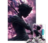Rompecabezas para Adolescentes 1000 Figuras de Mujeres guerreras con Espada y Corona Juguetes adictivos para Cultivar la Paciencia Juego de ingenio Difícil Regalos de cumpleaños tamaño 75x50cm