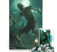 Rompecabezas para Adolescentes 1000 Figuras de Terror de Muertos vivientes Juegos relajantes interacción Entre Padres e Hijos Regalos de cumpleaños 38x52cm