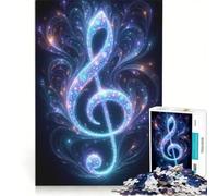 Rompecabezas para Adolescentes 1000 G Clave de Sol Arte Musical, Juegos Relajantes, Decoración Artística para el Hogar, Adecuado para Decoración de Escritorio 50x75cm