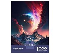 Rompecabezas para Adolescentes 1000 Galactic Mountain Planet Rompecabezas para Adultos Juego Práctico Mejora La Memoria para Cumpleaños, Navidad 70x50cm/1000pcs