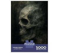 Rompecabezas para Adolescentes 1000 Gothic Dark Skull Art Rompecabezas para Adultos Juguete Decoración De Pared Alivia El Estrés Ayuda A Ejercitar El Cerebro 70x50cm/1000pcs