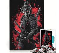 Rompecabezas para Adolescentes 1000 Guerreros samuráis no Muertos japoneses Juegos relajantes interacción Entre Padres e Hijos Regalos de cumpleaños 38x26cm