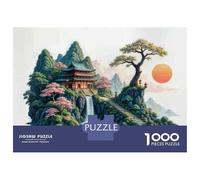 Rompecabezas para Adolescentes 1000 Japanese Zen Garden Decor Rompecabezas para Adultos Juguete Decoración De Pared Alivia El Estrés Ayuda A Ejercitar El Cerebro 52x38cm/1000pcs