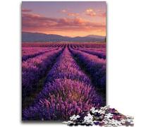 Rompecabezas para Adolescentes 1000 Jardín de Lavanda para Mayores de 14 años Juegos Familiares Juego de Navidad Regalos para Mujeres 50x75cm
