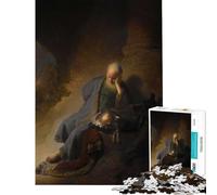 Rompecabezas para adolescentes 1000 Jeremías lamentando la destrucción de Jerusalén para juego educativo desafío juguete juegos familiares carrera de velocidad de manos regalos de cumpleaños (38x52cm)
