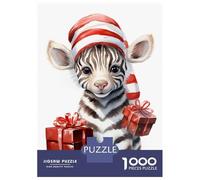 Rompecabezas para Adolescentes 1000 Jolly Puppy Zebra Rompecabezas para Adultos Juguete Decoración De Pared Alivia El Estrés Ayuda A Ejercitar El Cerebro 38x26cm/1000pcs