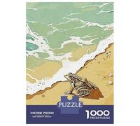 Rompecabezas para Adolescentes 1000 Jump Into The Sea Rompecabezas para Adultos Juego Práctico Patrón De Ensamblaje Oferta como Regalos para Toda La Familia 52x38cm/1000pcs