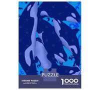 Rompecabezas para Adolescentes 1000 Killer Whale Rompecabezas para Adultos Juguete Decoración De Pared Alivia El Estrés Ayuda A Ejercitar El Cerebro 52x38cm/1000pcs