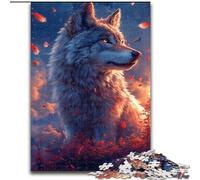 Rompecabezas para Adolescentes 1000 Lobos al Atardecer, Apto para Mayores de 14 años, Juegos educativos, Regalos de Amigo Secreto tamaño 50x75cm