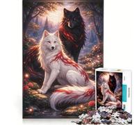 Rompecabezas para Adolescentes: 1000 Lobos recién Enamorados, Juegos relajantes, interacción Entre Padres e Hijos, Regalos de cumpleaños 38x52cm