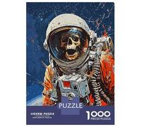 Rompecabezas para Adolescentes 1000 Lost Astronaut Rompecabezas para Adultos Juegos Divertidos Regalos para Mujeres Ayuda A Ejercitar El Cerebro 52x38cm/1000pcs