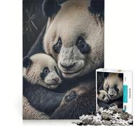 Rompecabezas para Adolescentes 1000 Mamá Panda con su Hijo Juguetes para armar decoración para el hogar Regalo Ideal para Toda la Familia 38x26cm