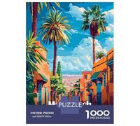 Rompecabezas para Adolescentes 1000 Marrakech, Morocco Travel Rompecabezas DIY Juguetes Difícil Oferta Difícil como Regalos para Toda La Familia 38x26cm/1000pcs