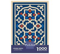 Rompecabezas para Adolescentes 1000 Morocco Geometric Pattern Art Rompecabezas Juegos Familiares Regalos para Mujeres Oferta como Regalos para Toda La Familia 70x50cm/1000pcs