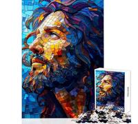 Rompecabezas para Adolescentes 1000 Mosaico Retrato de un Hombre Rompecabezas 1000 Juego práctico Grandes Regalos y Juguetes Corte de precisión (50x75cm)