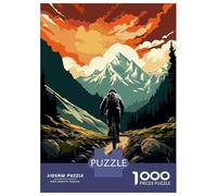 Rompecabezas para Adolescentes 1000 Mountain Bike Mountains Rompecabezas para Adultos Juguetes Antiestrés Regalos para Mujeres Oferta como Regalos para Toda La Familia 38x26cm/1000pcs