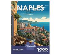 Rompecabezas para Adolescentes 1000 Naples Italy Rompecabezas para Adultos Juego De Ingenio Carrera De Velocidad De Manos para Cumpleaños, Navidad 70x50cm/1000pcs