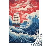 Rompecabezas para Adolescentes 1000 Ocean Storm Adventure Rompecabezas DIY Juguetes Difícil Oferta Difícil como Regalos para Toda La Familia 70x50cm/1000pcs