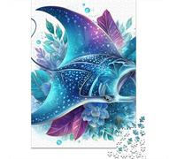 Rompecabezas para Adolescentes 1000 Oceanic Fantasy Dolphin Art Rompecabezas DIY Juguetes Difícil Oferta Difícil como Regalos para Toda La Familia 52x38cm/1000pcs