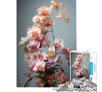 Rompecabezas para Adolescentes 1000 orquídeas en Flor Juguetes adictivos para Cultivar la Paciencia Juego de ingenio Difícil Regalos de cumpleaños tamaño 38x26cm