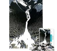 Rompecabezas para Adolescentes 1000 paisajes de Pasos de montaña Actividades Divertidas para Hacer en casa Carrera de Velocidad Manual Juegos Familiares para Mayores de 14 años (38x52cm)