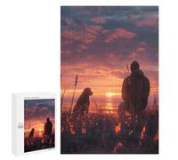 Rompecabezas para Adolescentes 1000 PCS A Man Thinking His Dog Rompecabezas para Adultos Juguetes Antiestrés para La Diversión Familiar Interacción Entre Padres E Hijos 1000 PCS