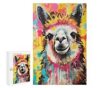 Rompecabezas para Adolescentes 1000 PCS Alpaca Pop Art Home Decor Rompecabezas para Adultos Juego Práctico Decoración De Pared Cumpleaños Y Navidad 1000 PCS